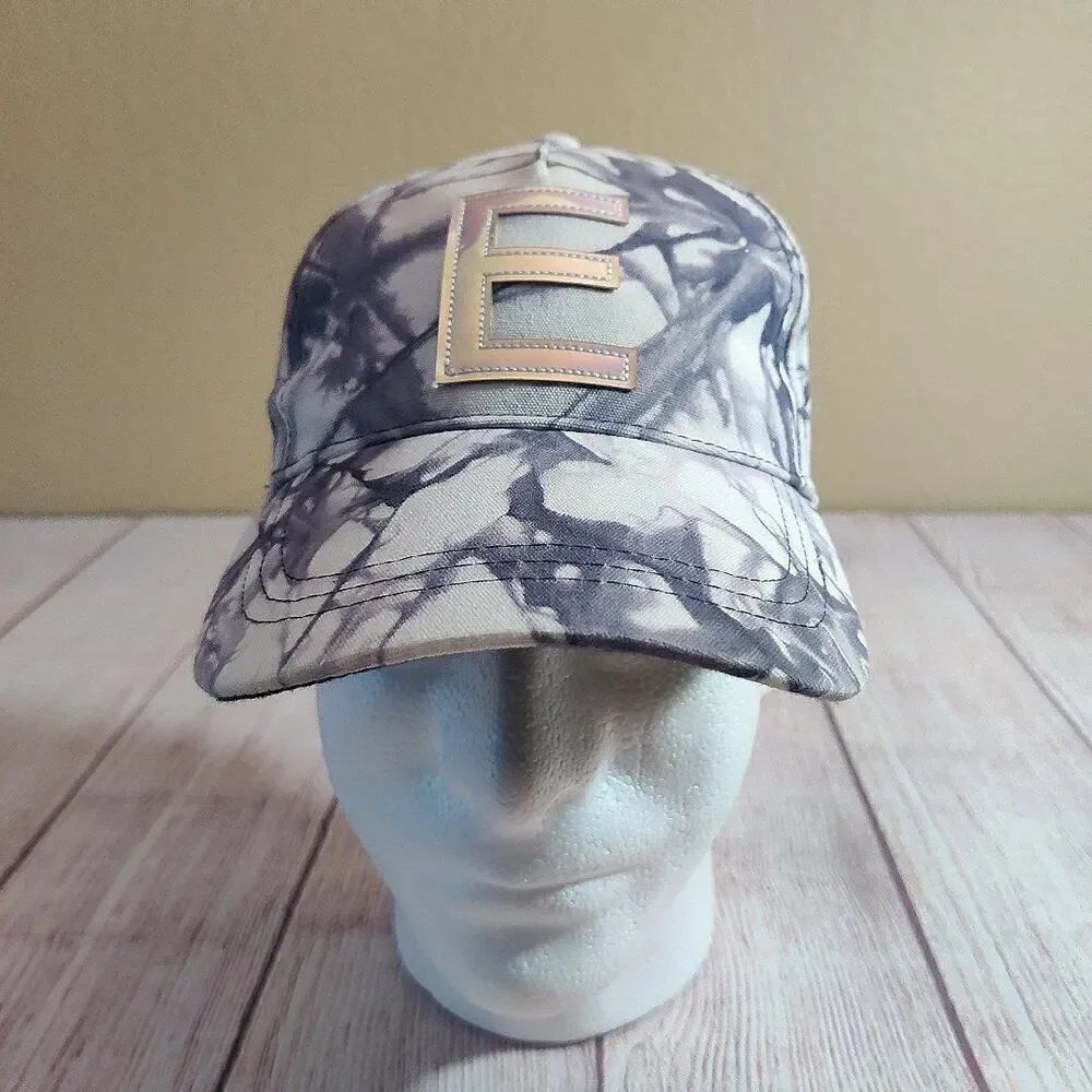 Justice youth iridescent letter E tie dye adjustable cap